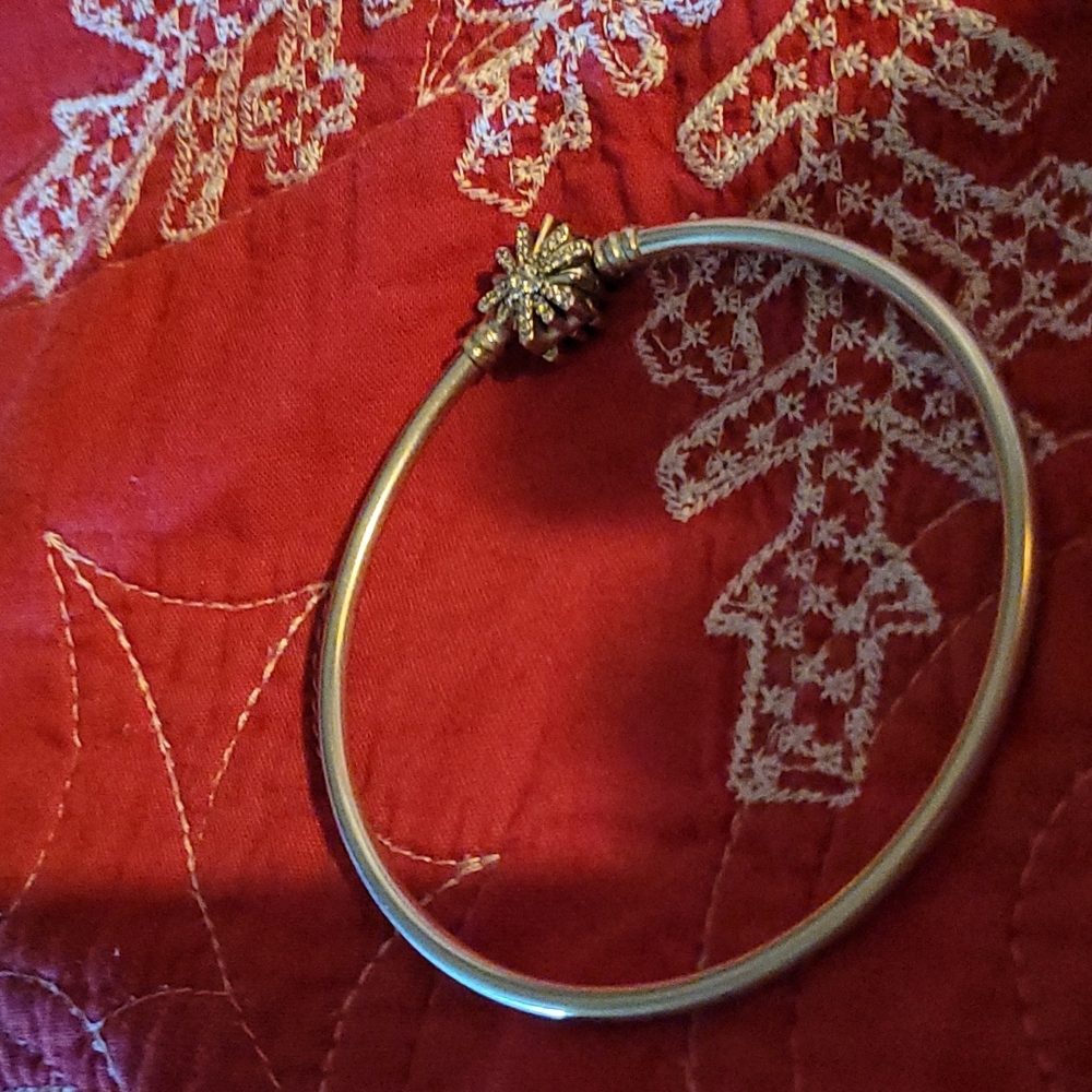 PANDORA STAR BURST BANGLE BRACLET, 8,Sterling Silver